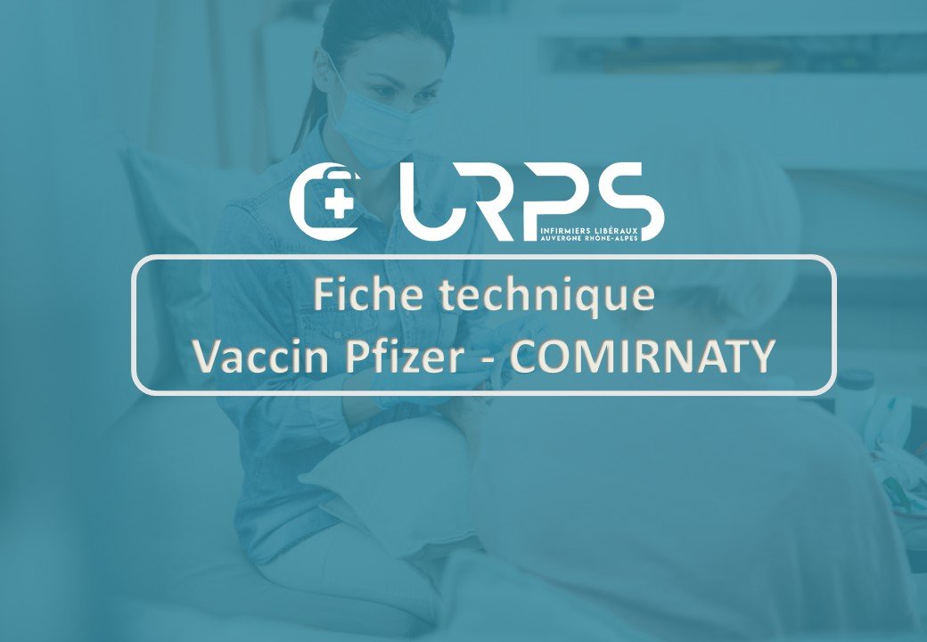 Fiche technique vaccin PFIZER – COMIRNATY